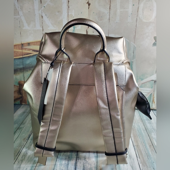 Kendell and Kyle Backpack Gold & Black Stars Backpack NWT - Picture 8 of 16